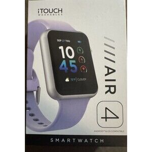 iTouch Wearables Air 4 Smartwatch- Purple